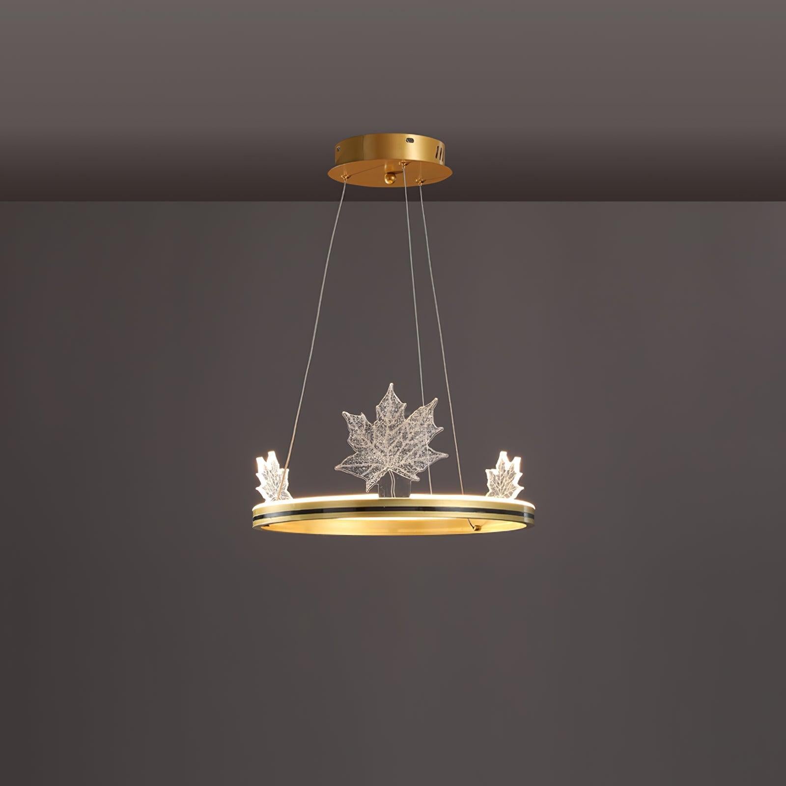 Ion Leaf Ring Chandelier