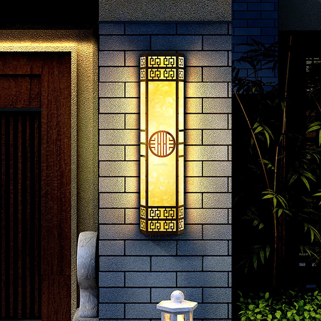 Stripe Outdoor Wall Sconce