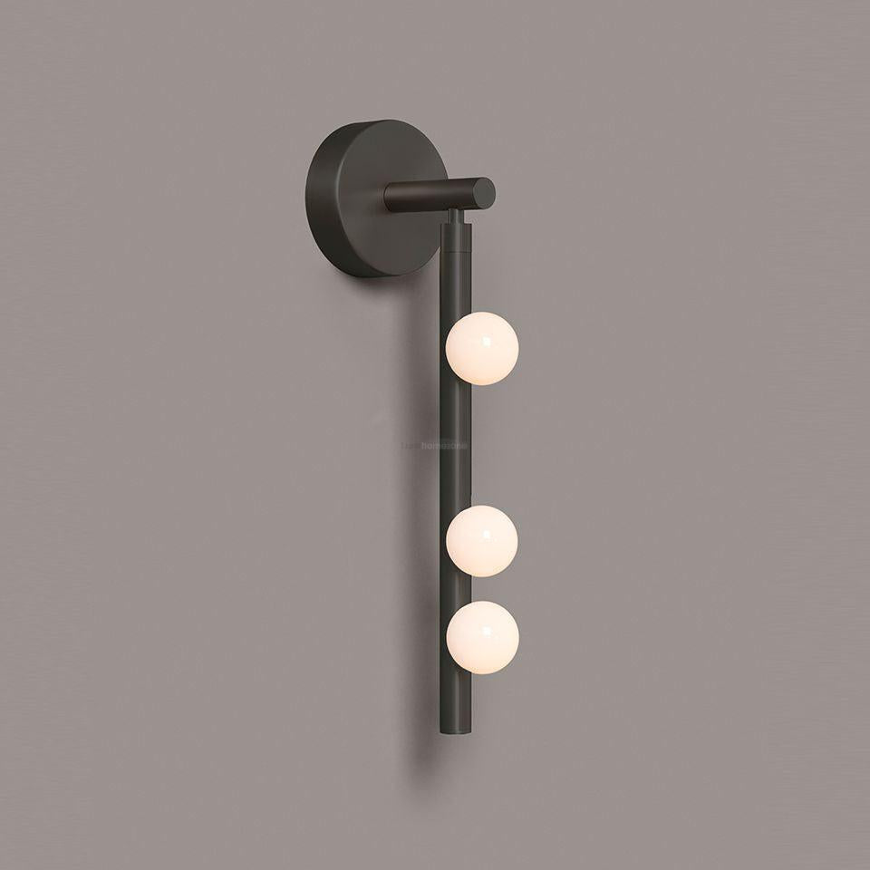 Brass Glass Tube Wall Sconce