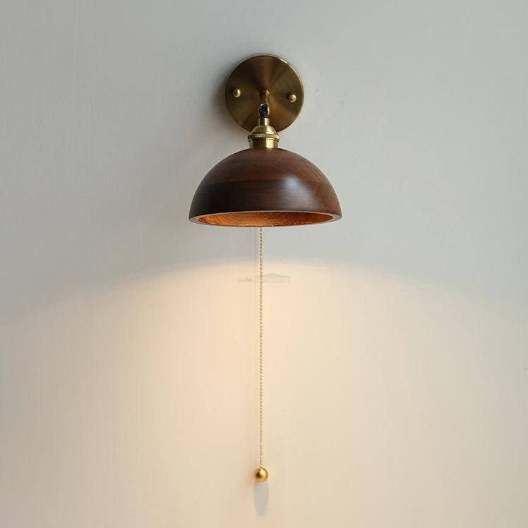 Vintage Wood Wall Sconce