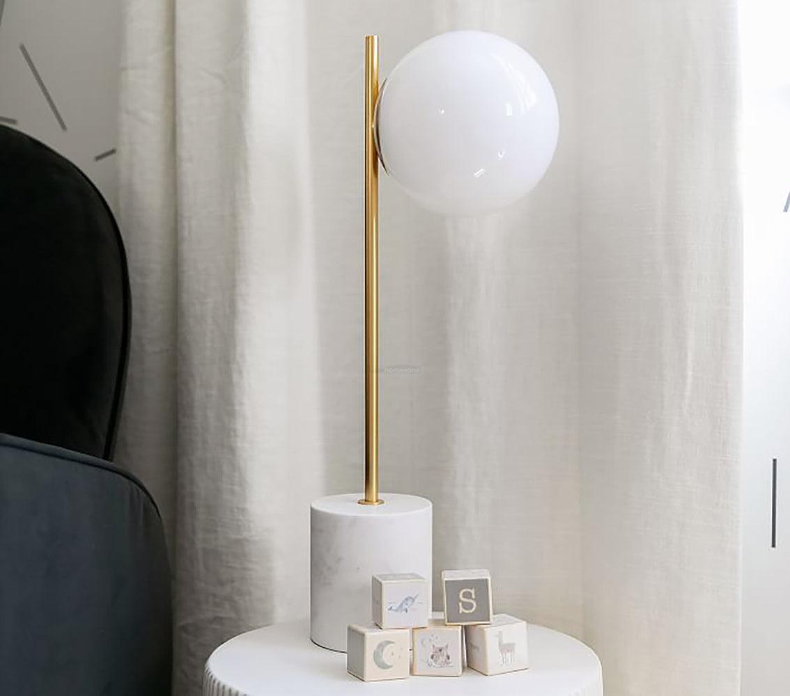 Sphere & Stem Table Lamp ∅ 8.7″