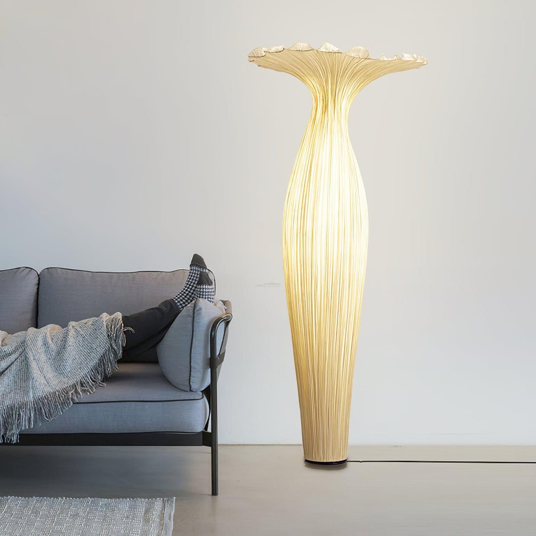 Vase Fabric Floor Lamp ∅ 19.7″