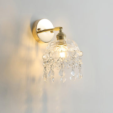 French Crystal Tassel Wall Sconce