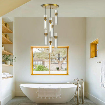 Modern Farmhouses 7-Light Glass Pendant Light