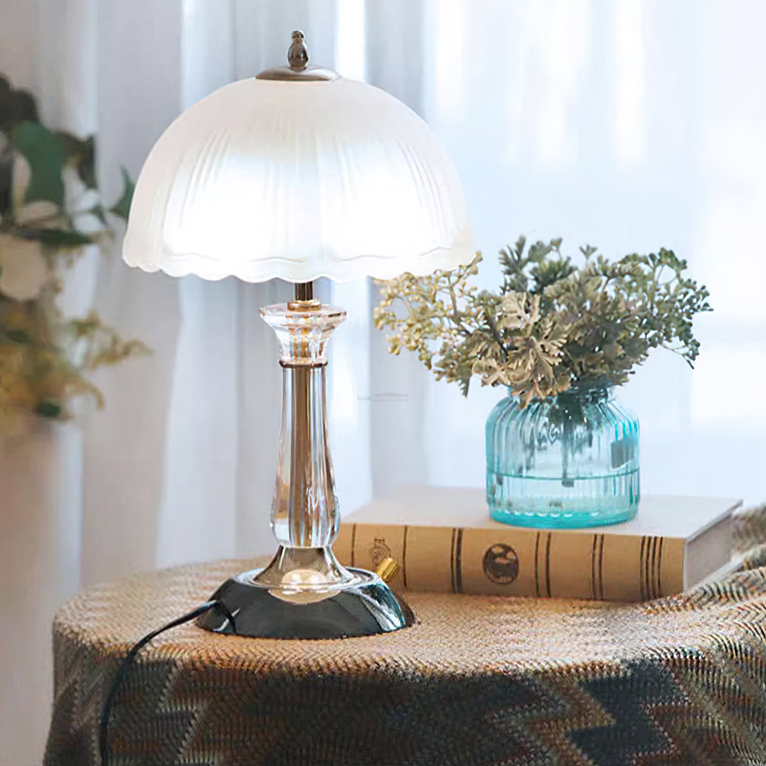 Domed Glass Table Lamp