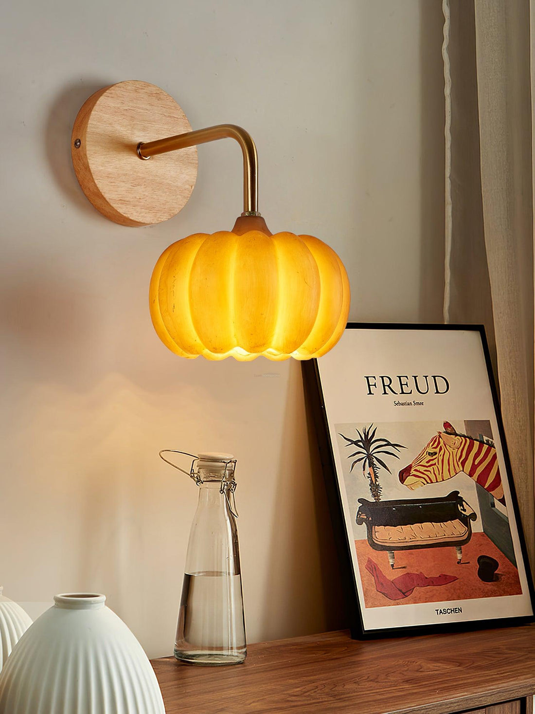 Aplique de pared con forma de calabaza