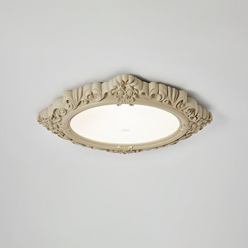 Sculpted Resin Ceiling Lamp  ∅ 34.3″