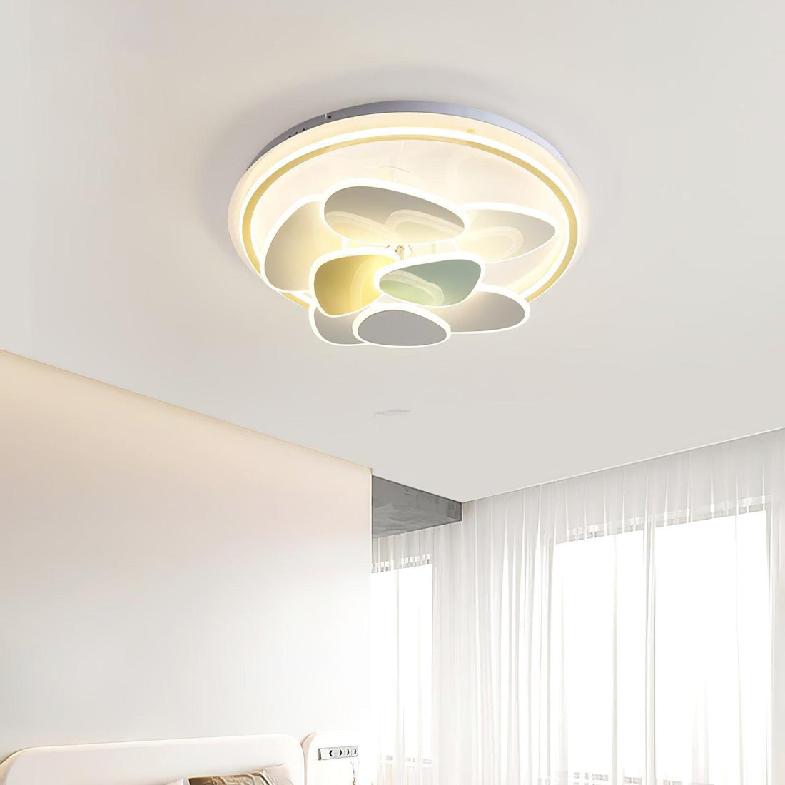 Colorful Cloud Round Ceiling Lamp  L 47.2″