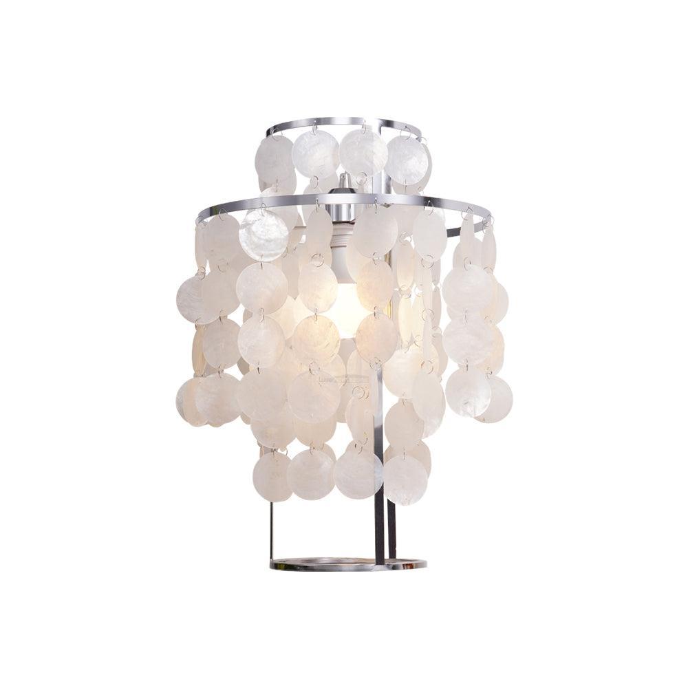 Round Shell Table Lamp ∅ 11.8″