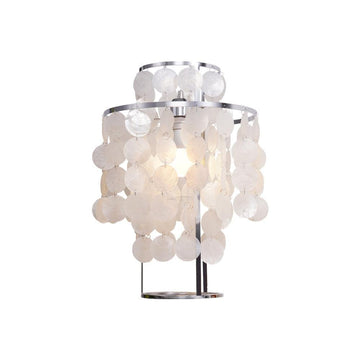 Lampada da tavolo a conchiglia rotonda ∅ 11,8″