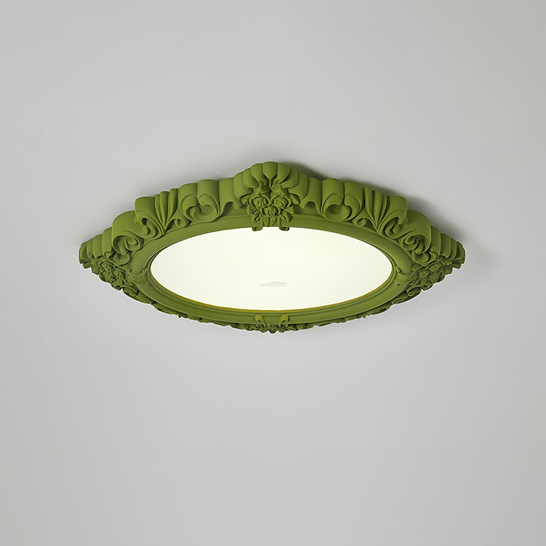 Sculpted Resin Ceiling Lamp  ∅ 34.3″