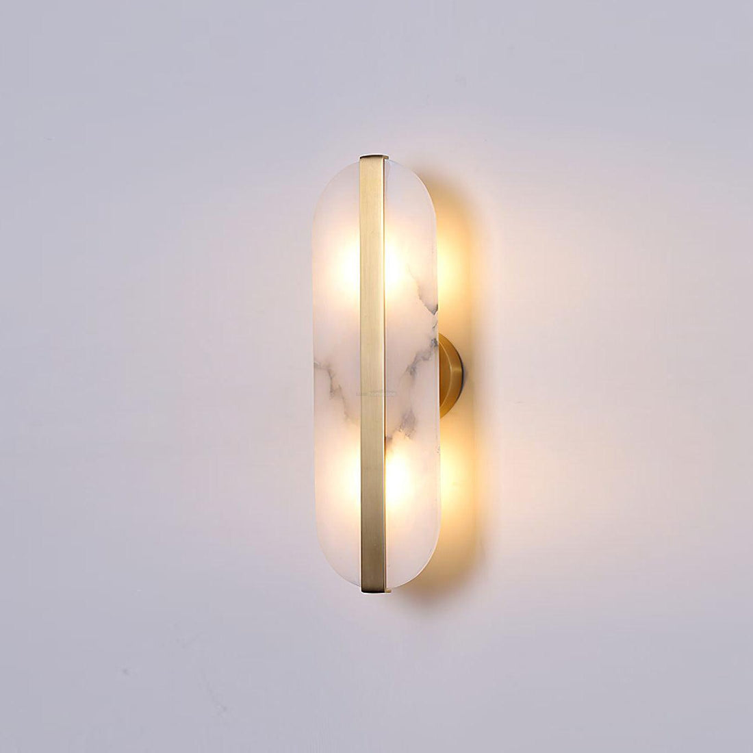 LED-Wandleuchte aus Stein-Alabaster