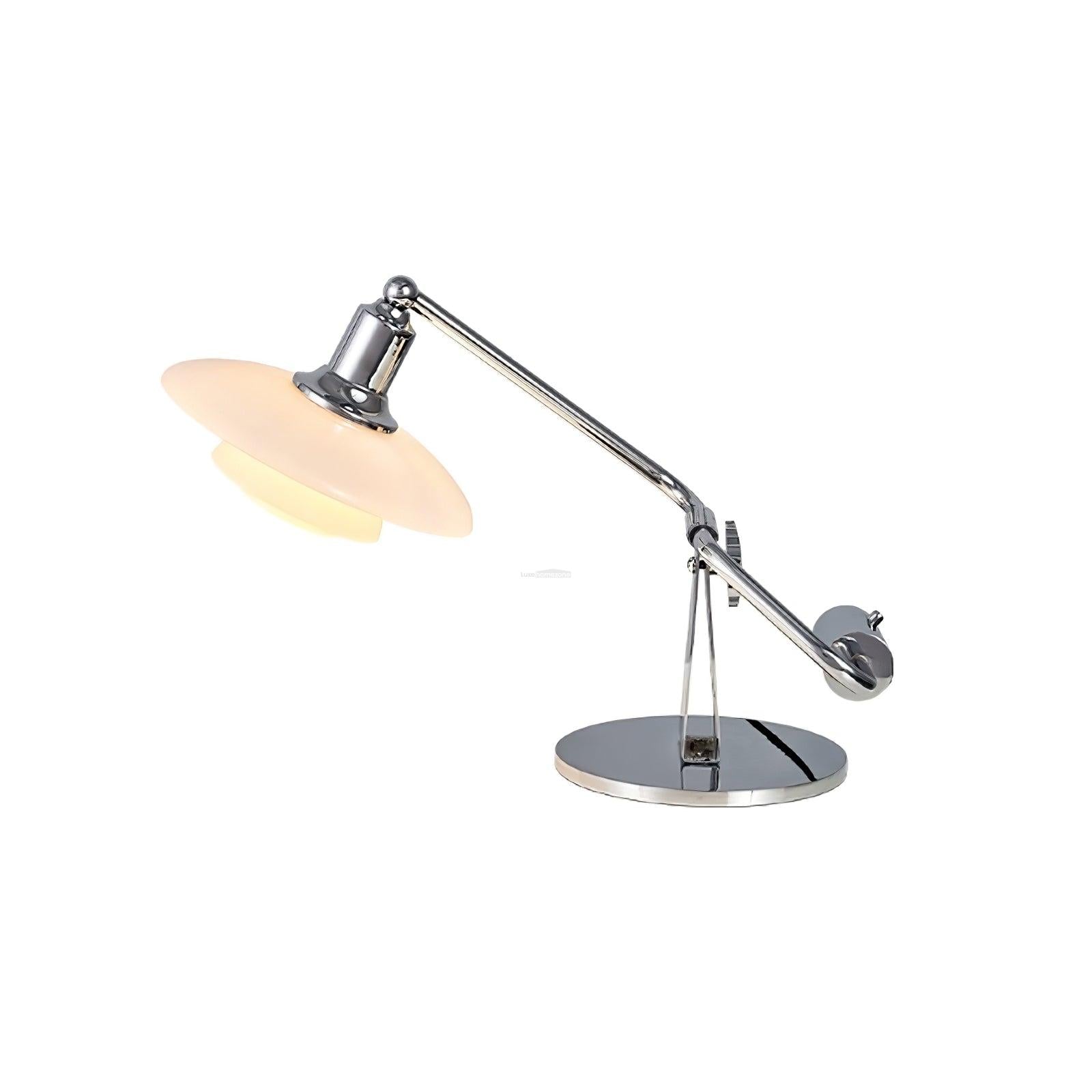 Chrome Piano Table Lamp ∅ 7.9″