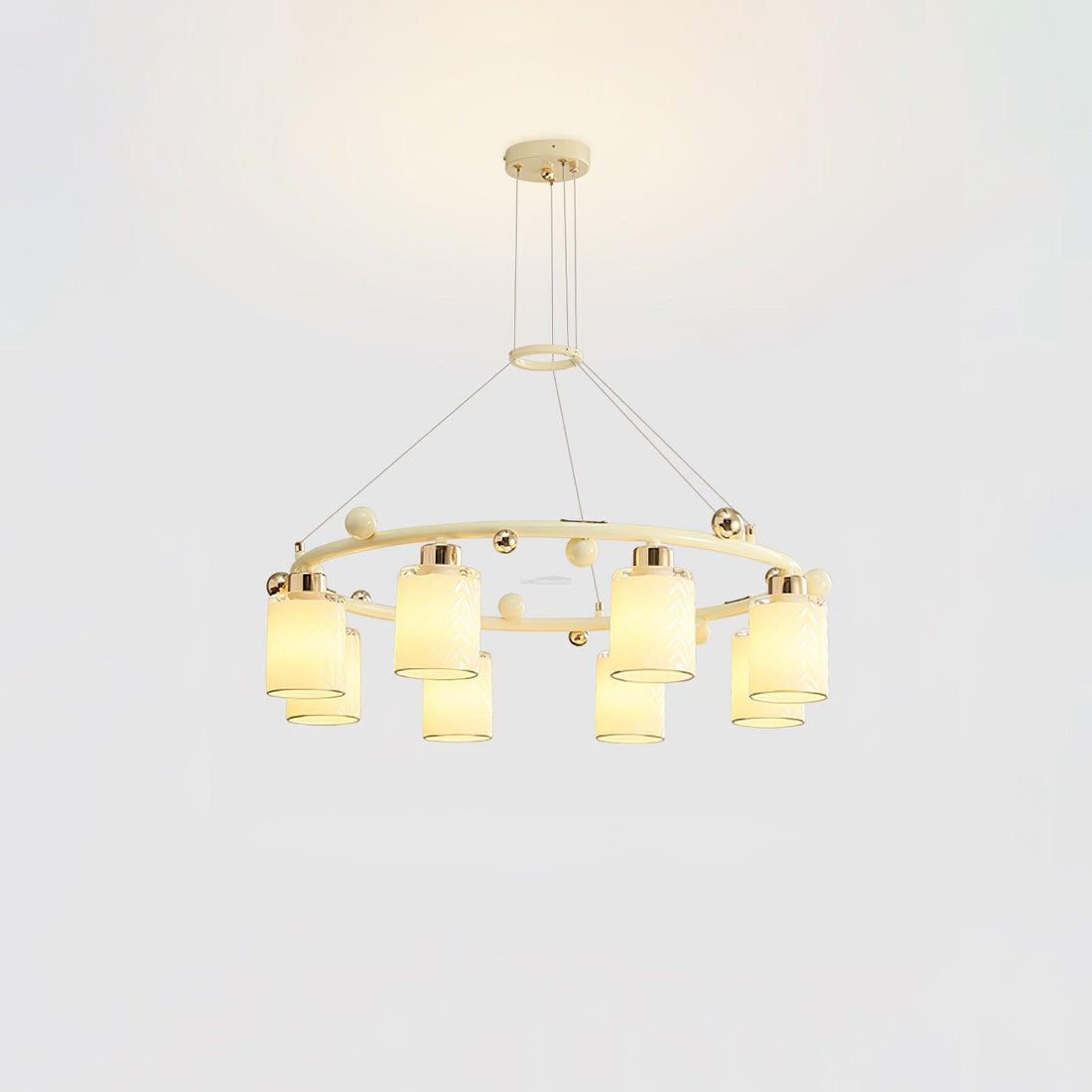 Round Glass Cup Chandelier