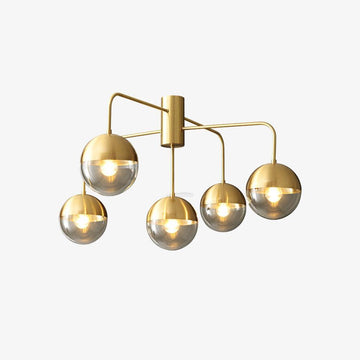 Brass Globulars Ceiling Lamp  ∅ 31.5″