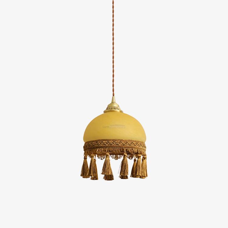 French Tassels Brass Pendant