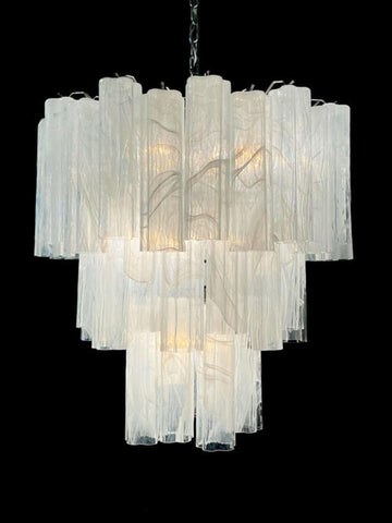 Murano Chandelier – 48 tubes – Alabaster White