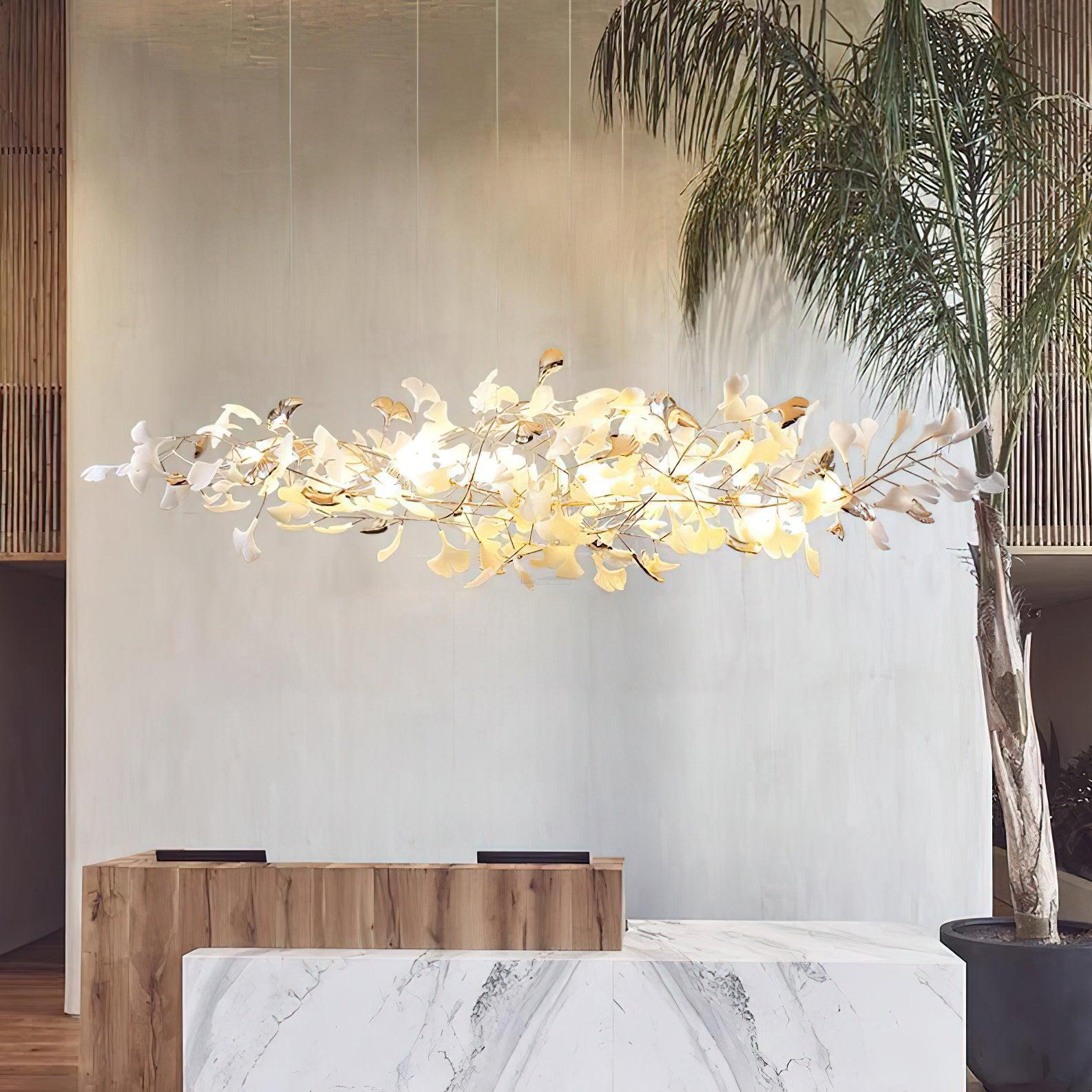 Ginkgo Cloud Chandelier with 2 models