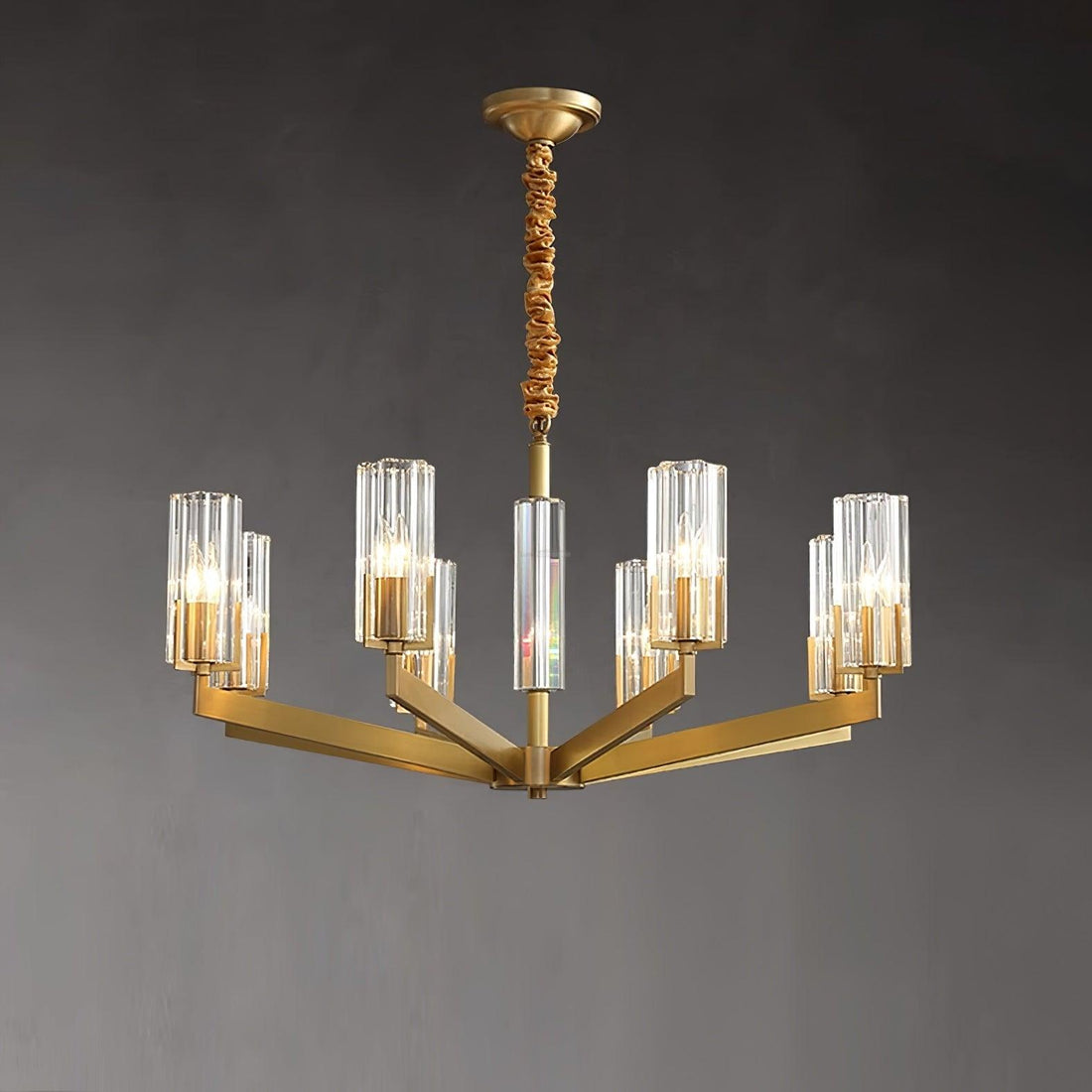 Kayla Brass Chandelier with 6/8/10/15 heads