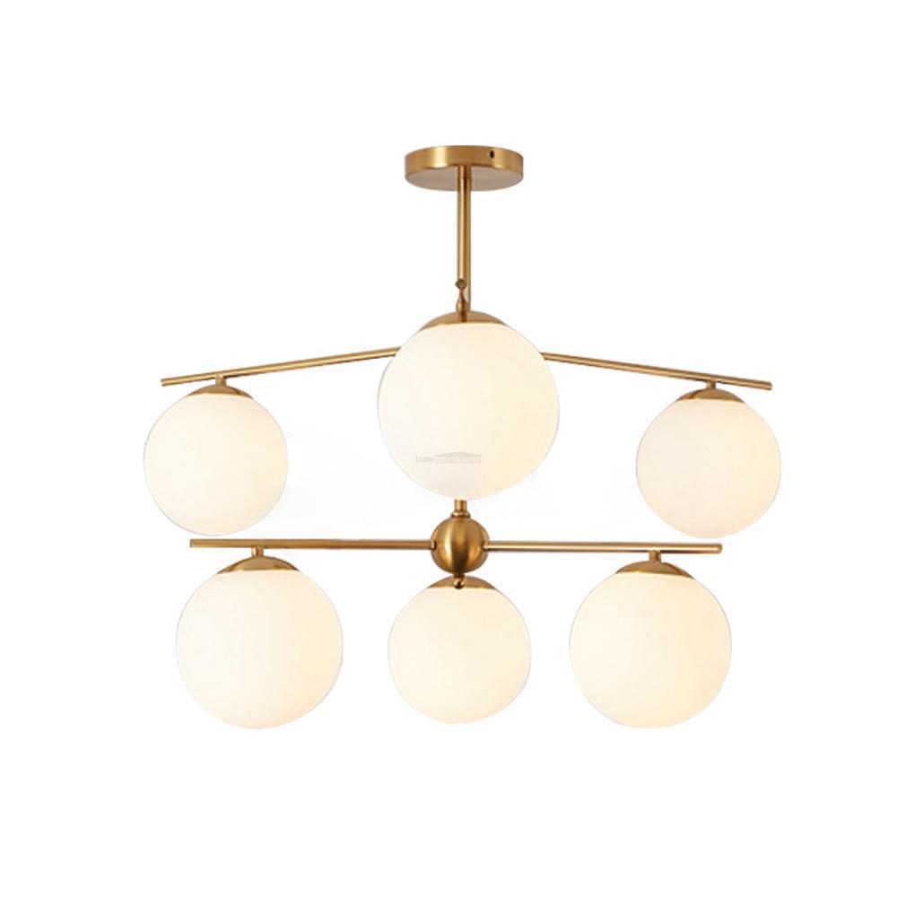 Sphere & Stem Chandelier with 3/6/7/9 heads