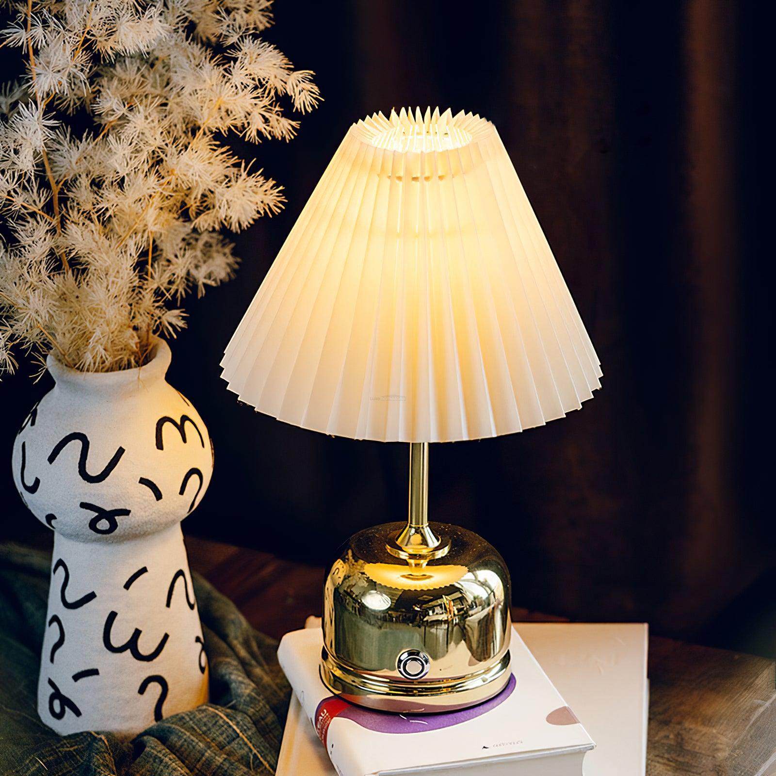 Metal Antique Table Lamp ∅ 8.7″