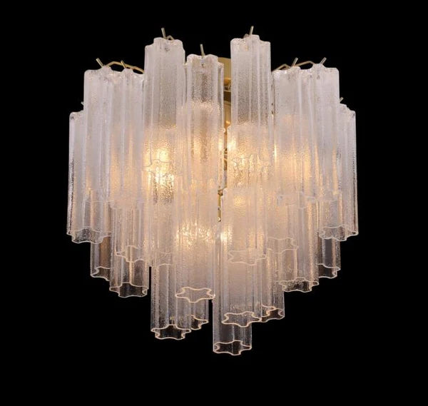 Caprice Semi-Transparent Tubular Glass Chandelier