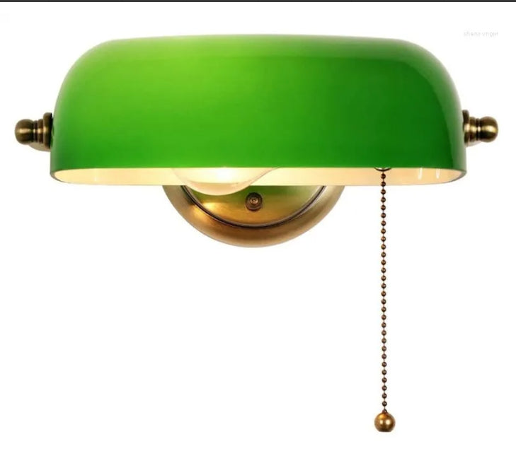 Bekabelde wandkandelaar groen+groen bel hanglamp ∅ 7,3″