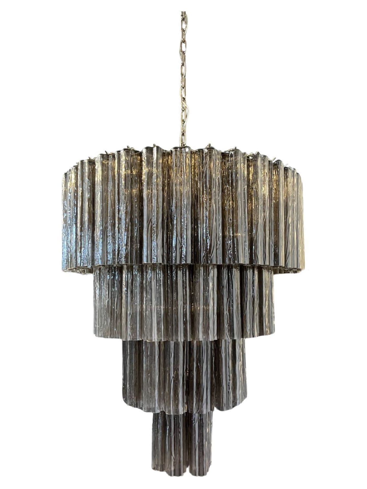 Murano Chandelier – 78 tubes – Smoked