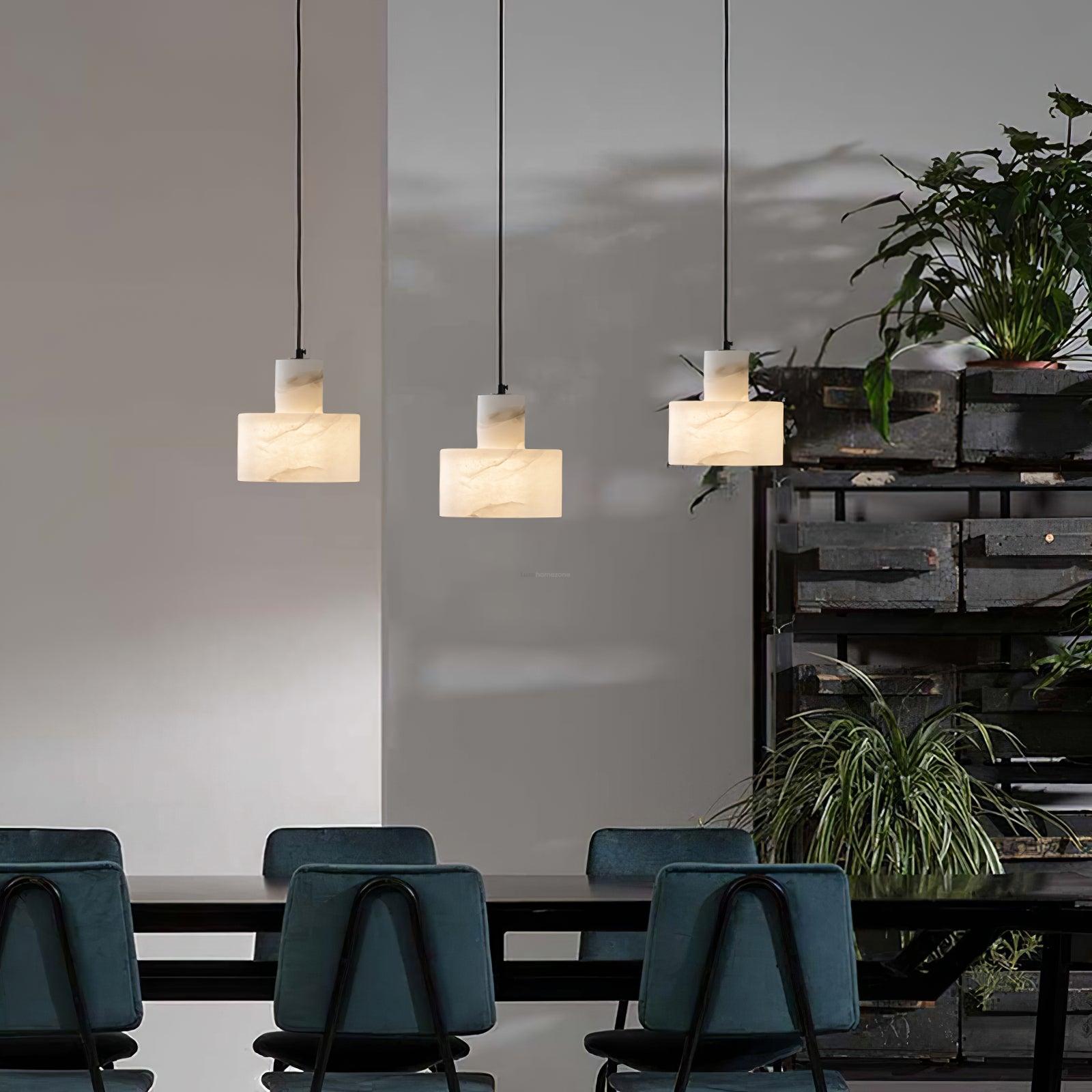 Cyls Pendant Alabaster Light