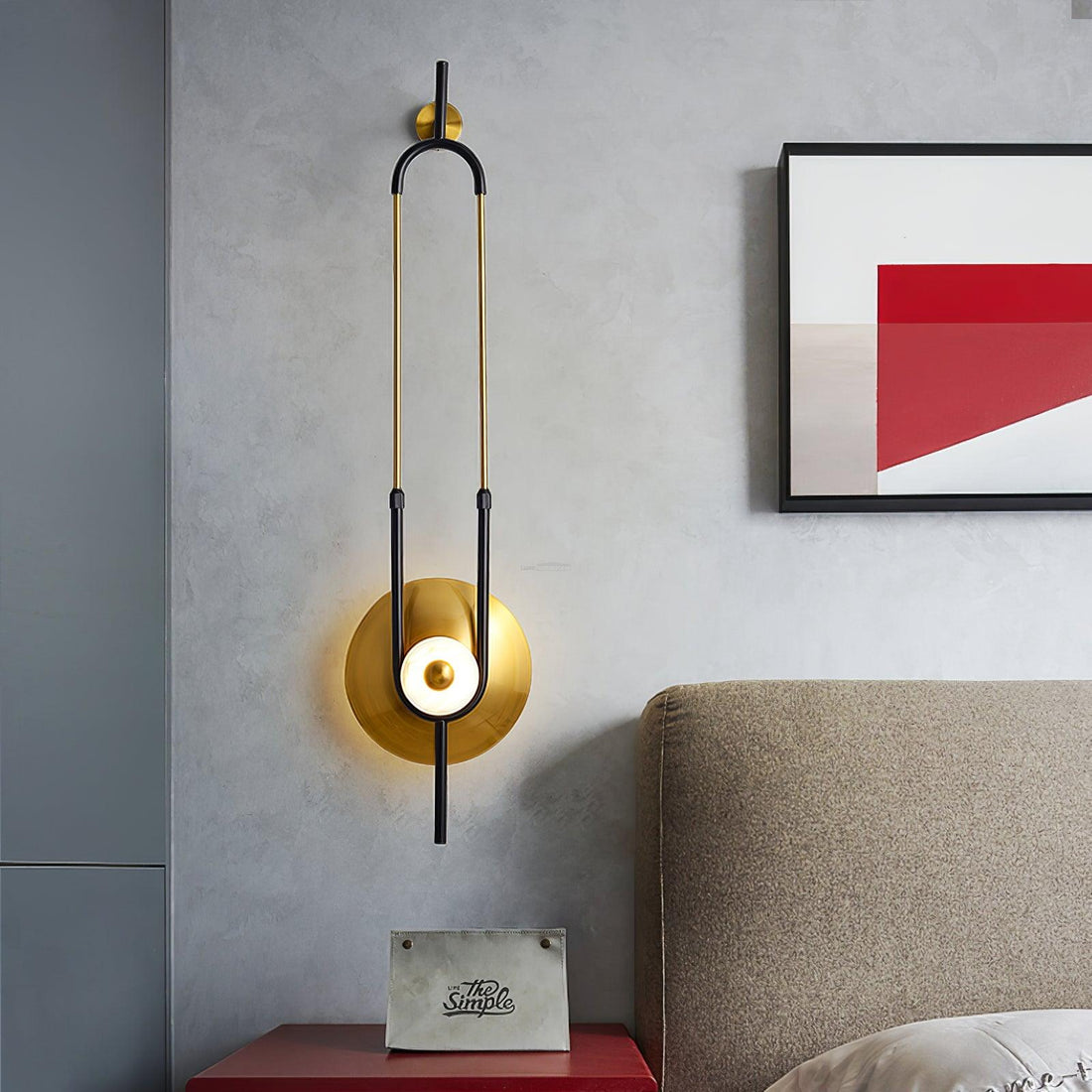Ellipse Ring Marble Wall Sconce