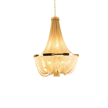 Tassel Aluminum Chain Chandelier ∅ 23.6″