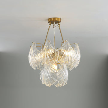 Ribbed Shell Ceiling Lamp