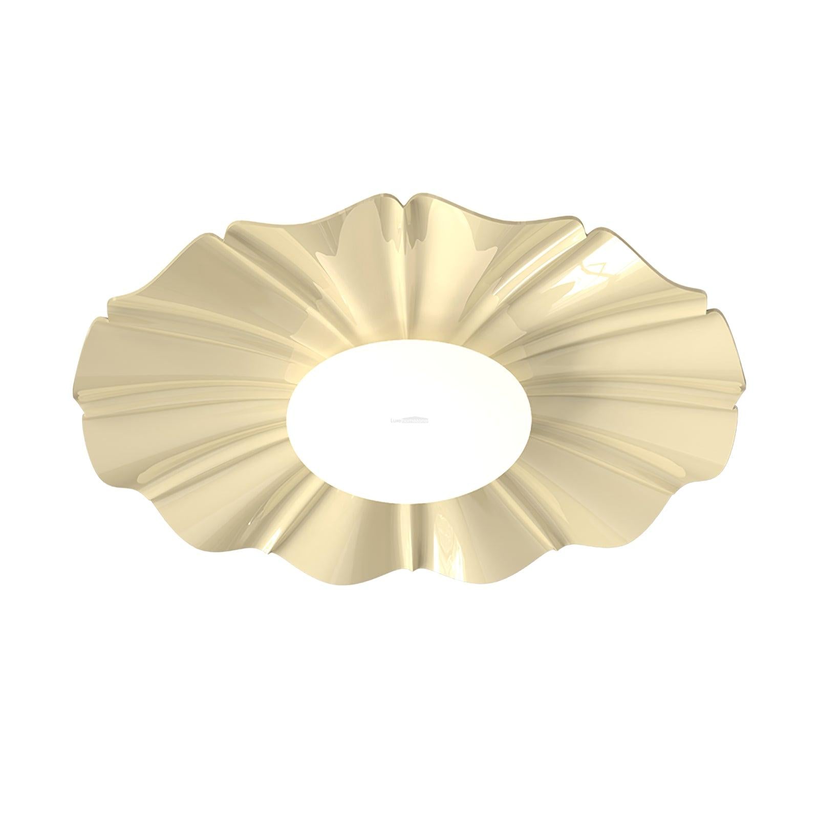 Blooming Flower Round Flush Mount Ceiling Lamp