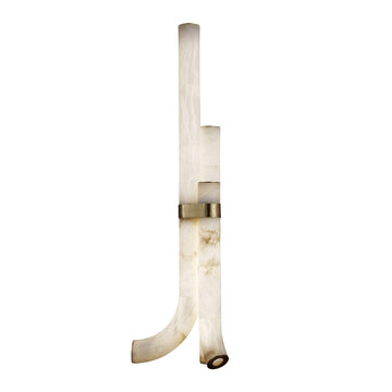 Piped Marble Floor Lamp  ∅ 17.7″