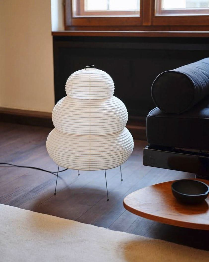 Akari Paper Round Table Lamp - Luxehomezone