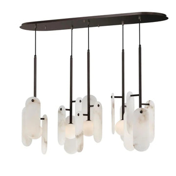 Alabaster Studio M Megalith 5-Light Linear Chandelier