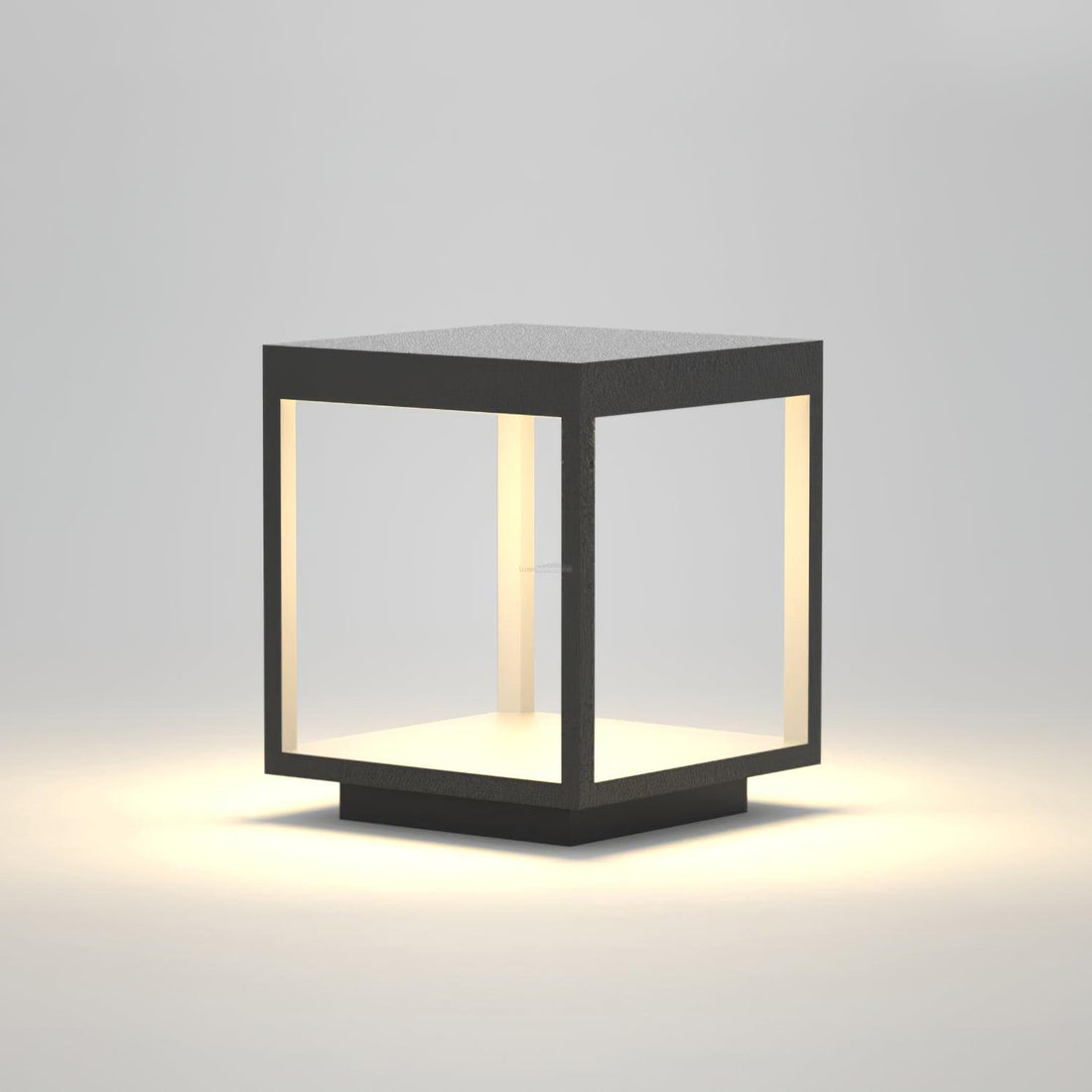 Square Frame Fence Post Garden Table Lamp