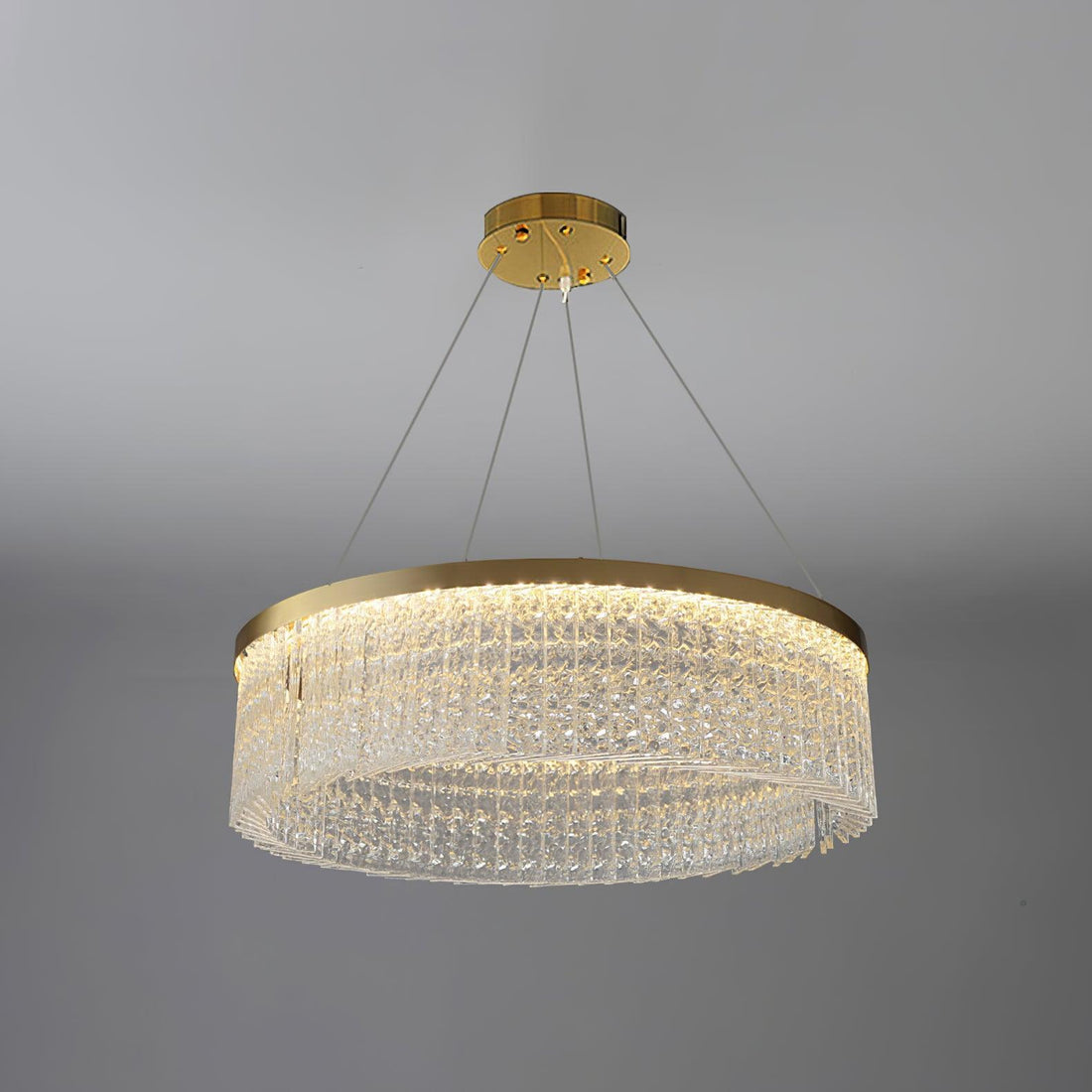 Halo Crystal Round Chandelier