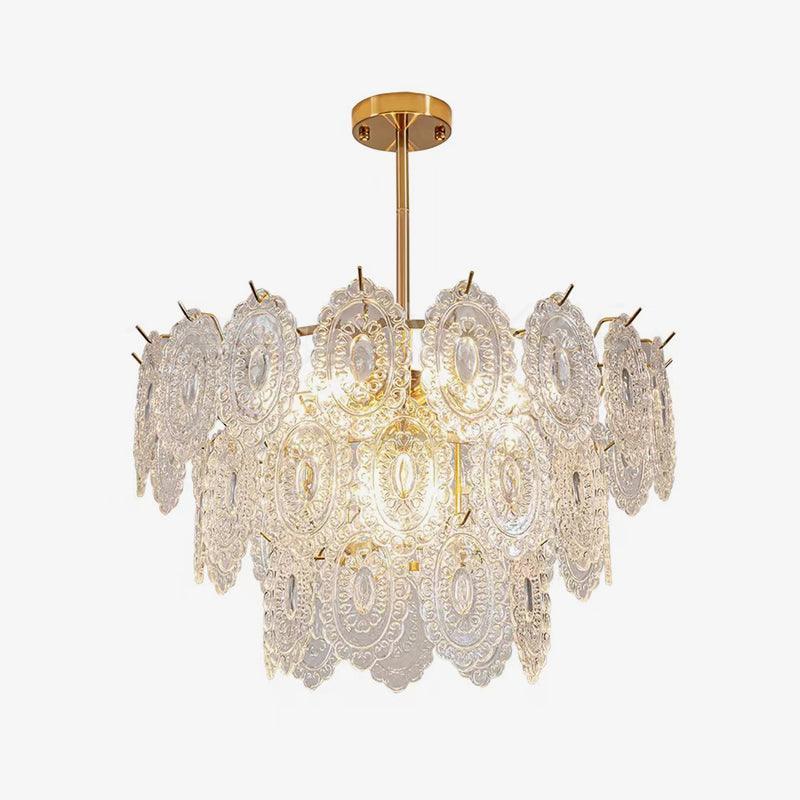 Wave Glass Style Chandelier