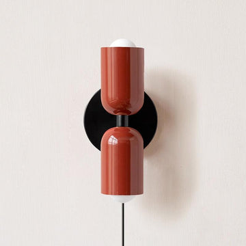 Couleur Double Plug In Wall Sconce