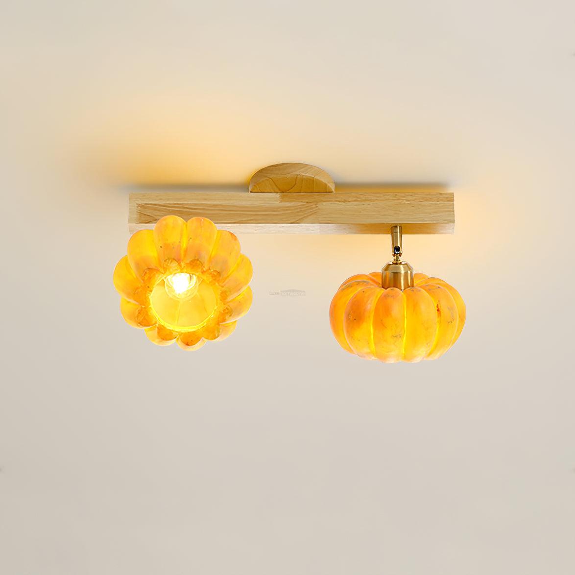 Pumpkin Multi Head Ceiling Lamp with 2/3/4/5 heads