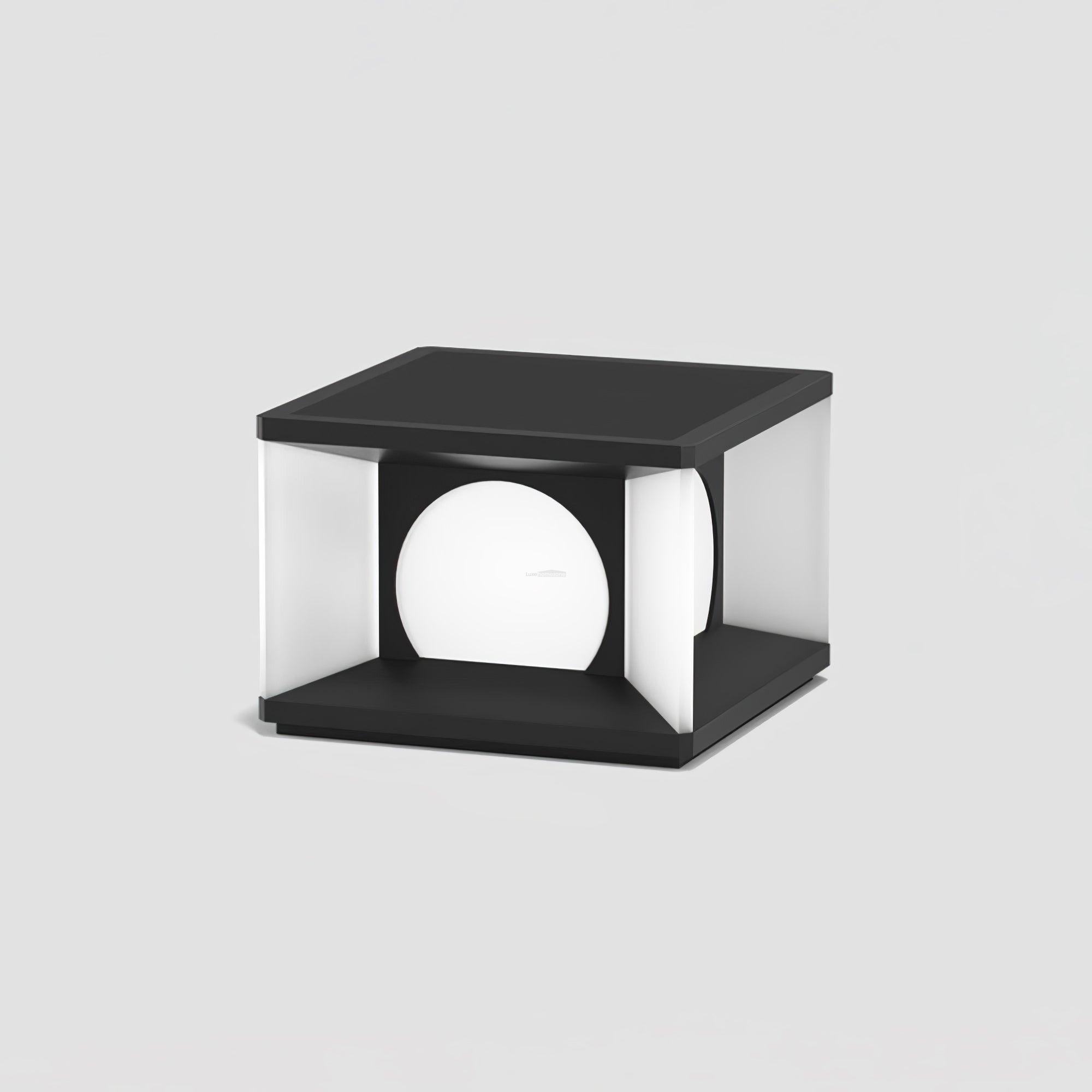 Eclipse Cube Outdoor Table Lamp