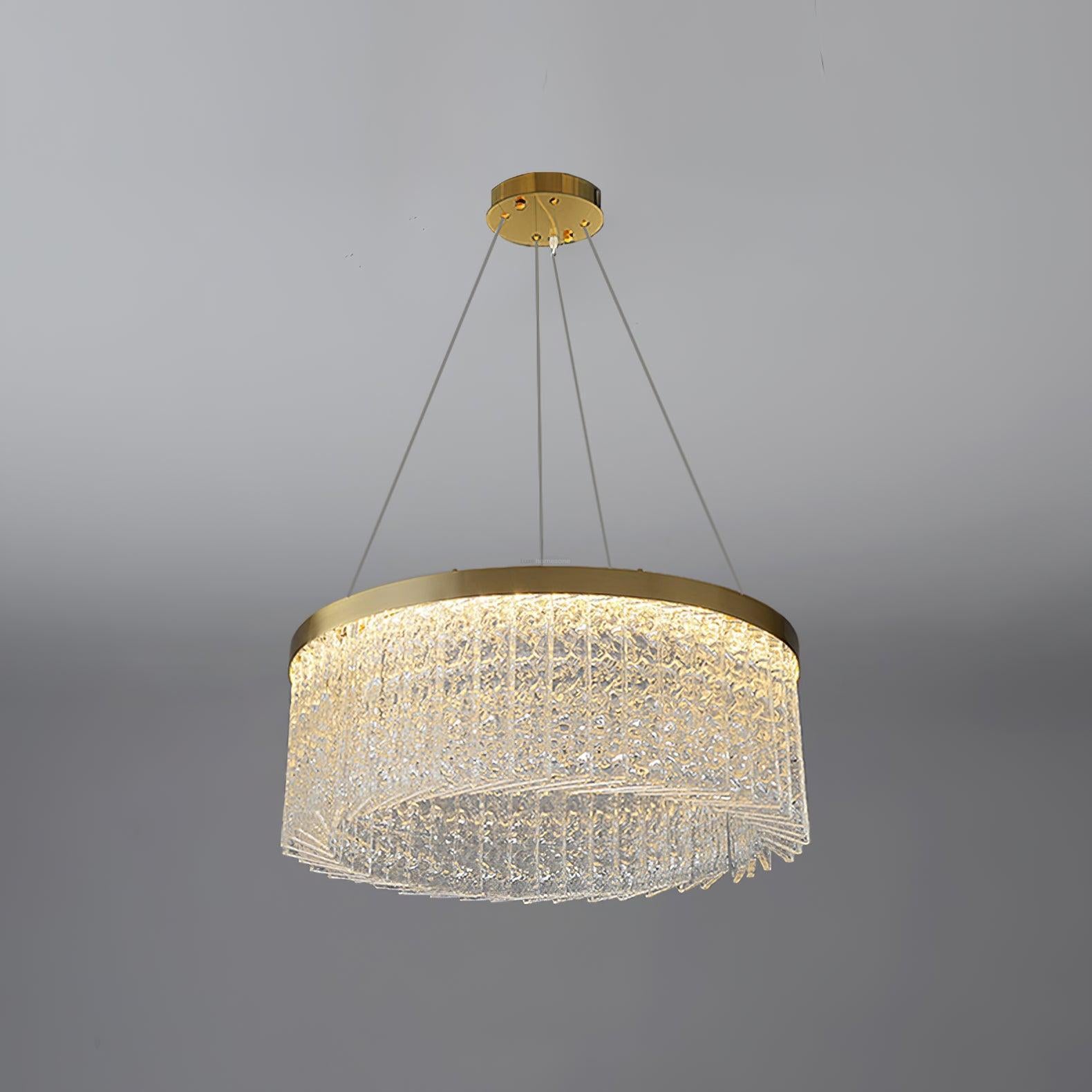 Halo Crystal Round Chandelier