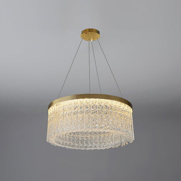 Halo Crystal Round Chandelier