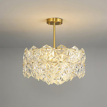 Snowflake Glass Chandelier Φ 19.7″~31.5''