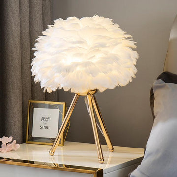 Goose Feather Table Lamp ∅ 13.8″