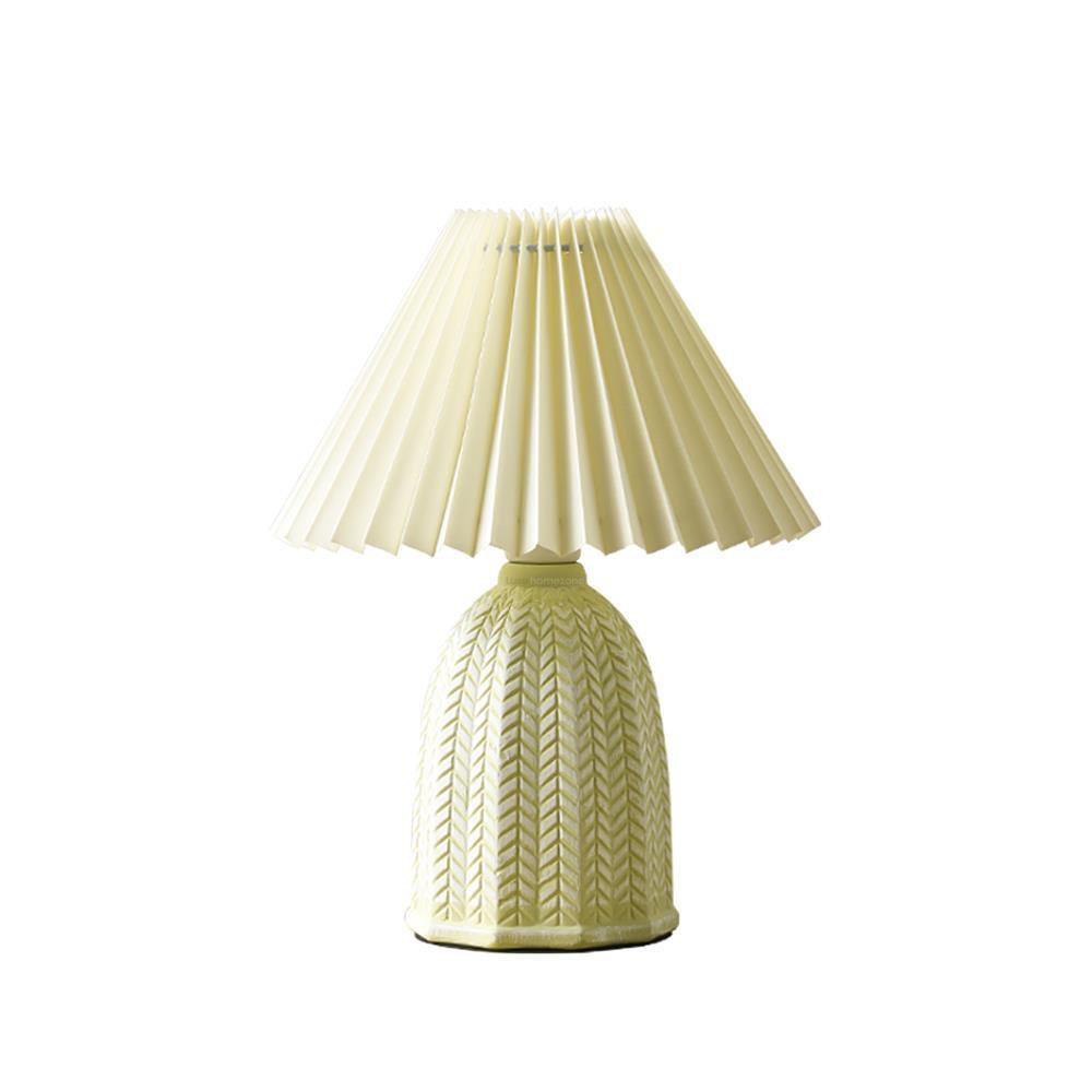 Vintage Pleated Table Light