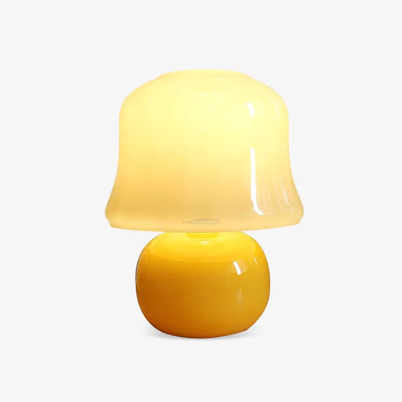 Creamy Mushroom Table Lamp ∅ 8.7″