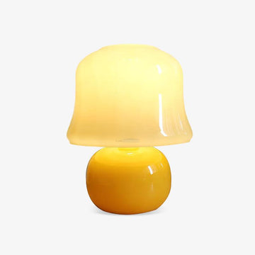 Lampada da tavolo a forma di fungo cremoso ∅ 8,7″