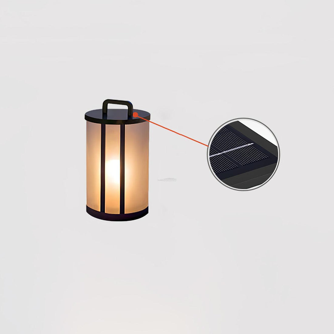 Round Pillar Acrylic Lantern Lamp for Outdoor